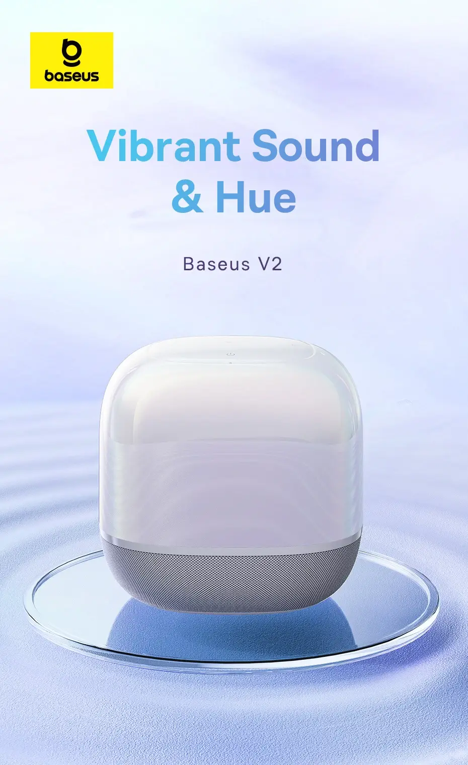 Baseus AeQur V2 Wireless Speaker Midnight Bluetooth Speaker