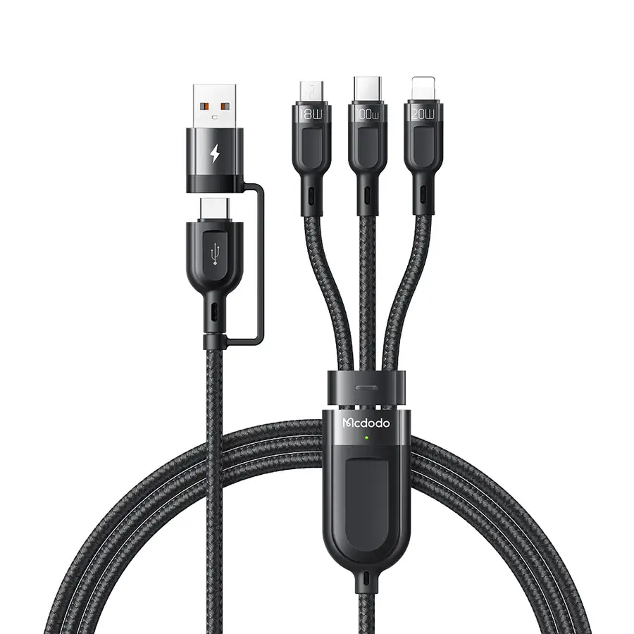 Mcdodo Thunder Series 2 in 3 Fast Charging Cable 100W (1.2M)