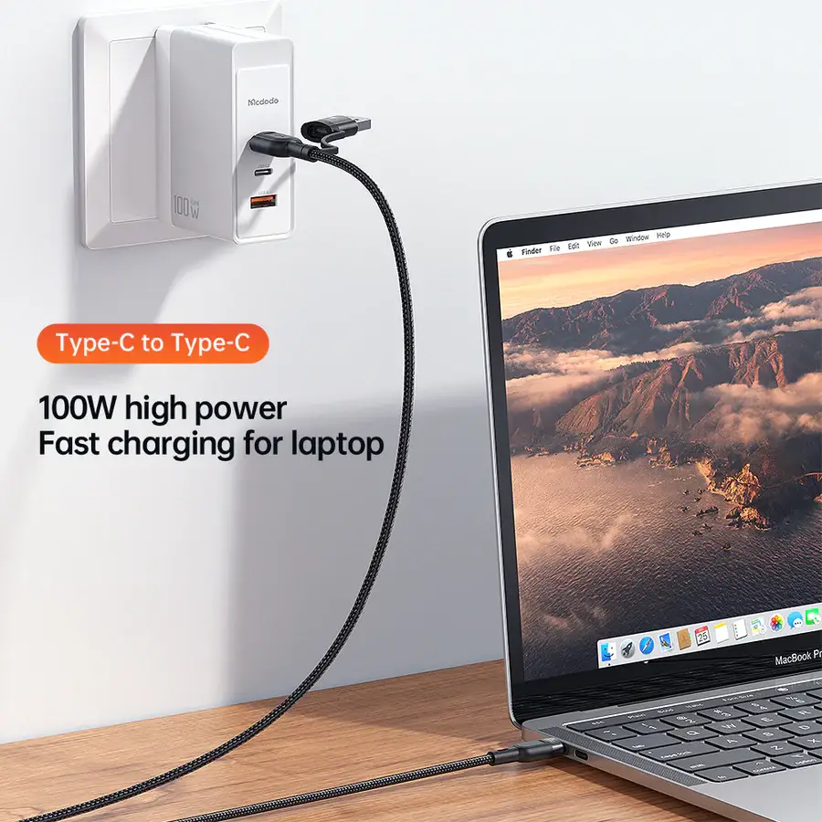 Mcdodo Thunder Series 2 in 3 Fast Charging Cable 100W (1.2M)