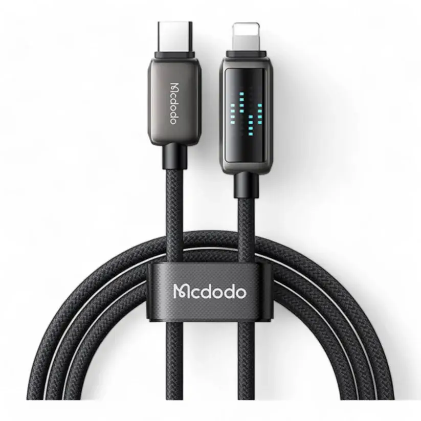 McDodo CA-657 36W Type-C to Lightning Cable with Horizontal LED Display