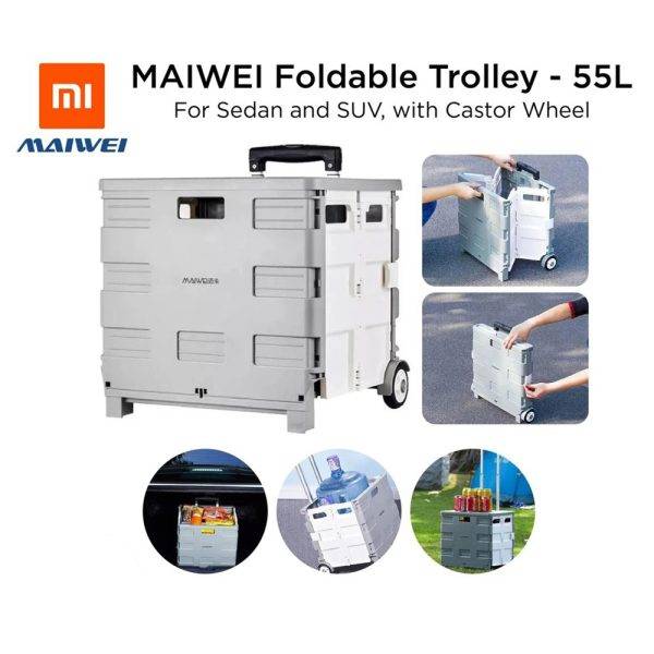 Xiaomi MAIWEI 55L Portable Folding Trolley Storage Case with Wheels