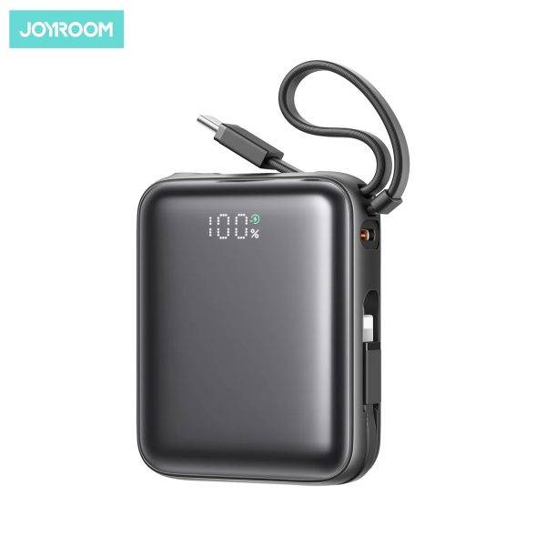 Joyroom JR-PBF27 10000mAh 22.5W Mini Power Bank with Built-In Dual Cables