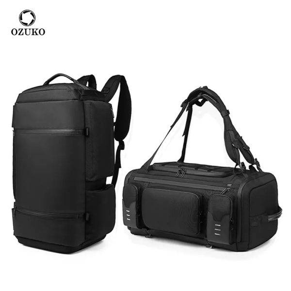 Ozuko 9326 Waterproof Anti-Theft Multifunctional Large-Capacity Travel Backpack