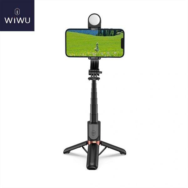 WIWU WI-SE011 Mini Selfie Stick with Built-in Light for Enhanced Photography