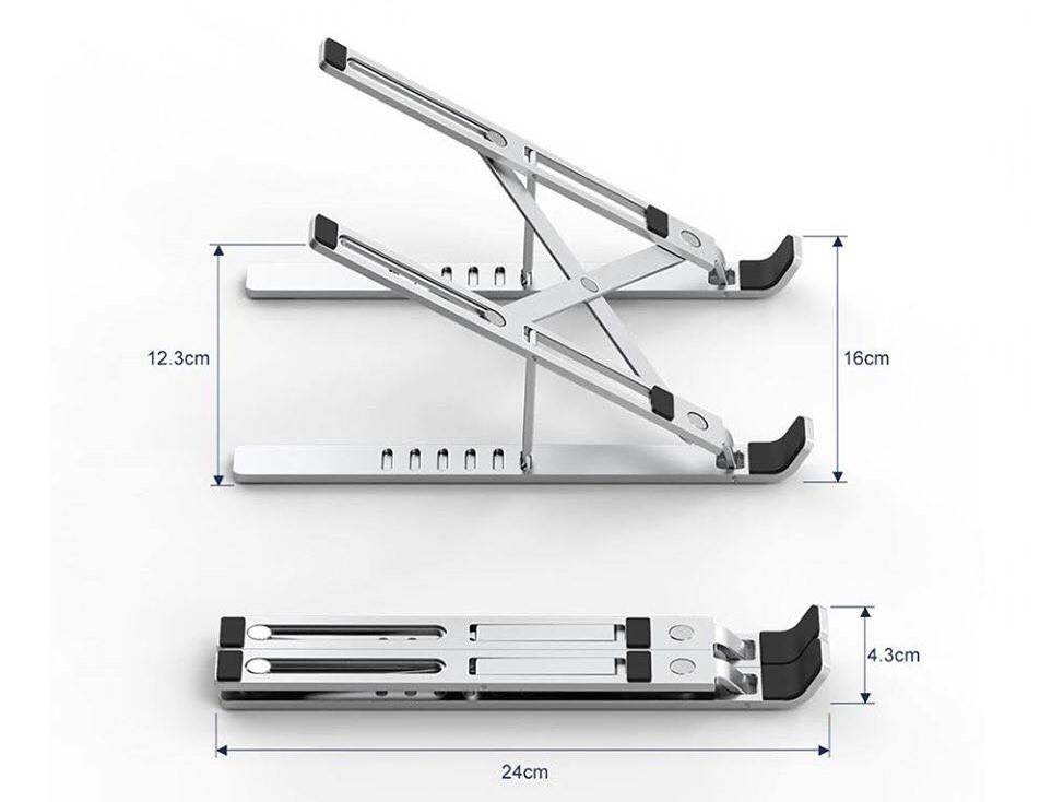 WIWU S400 Ergonomic Aluminum Alloy Adjustable Fold-able Stand