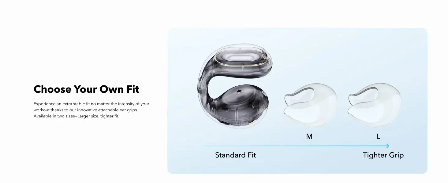 Anker Soundcore C30i Transparent Open-Ear Clip-On Wireless Earbuds