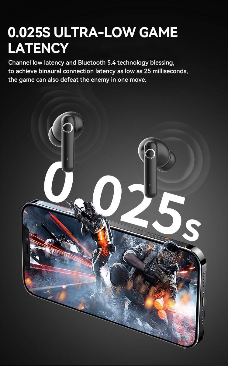 Valdus VTS-200 TWS Bluetooth Earbuds with Fashionable Transparent Charging Case