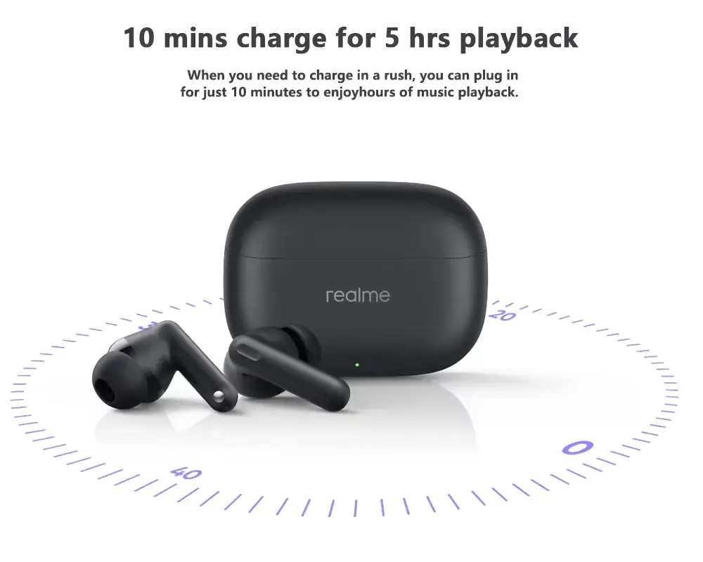 Realme Buds T310 46dB ANC True Wireless Earbuds