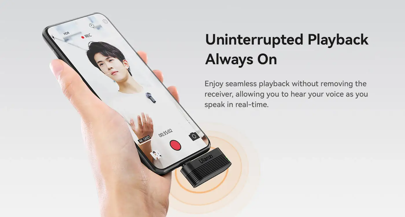 Ulanzi A100 Dual Wireless Lavalier Microphone System