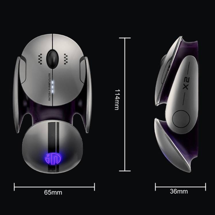Inphic X2 Tri-Mode Bluetooth Wireless Mouse