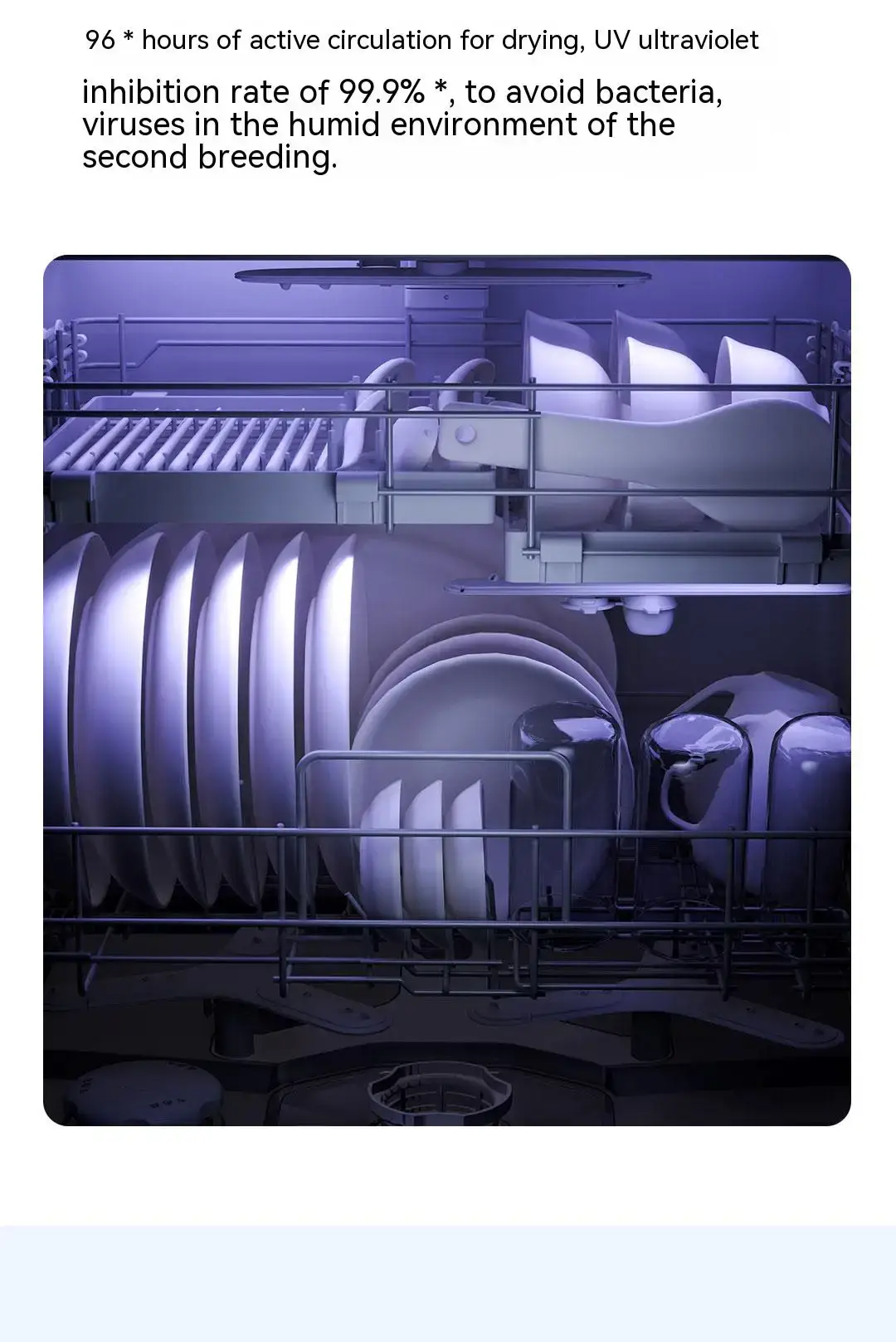 Xiaomi Mijia S1 Smart Desktop Dishwasher 5-in-1 Sterilizing & Hot Air Drying System