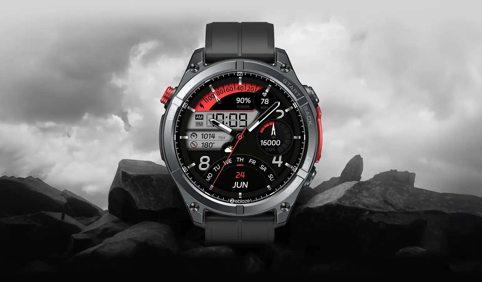 Zeblaze Stratos 4 Rugged GPS Smartwatch