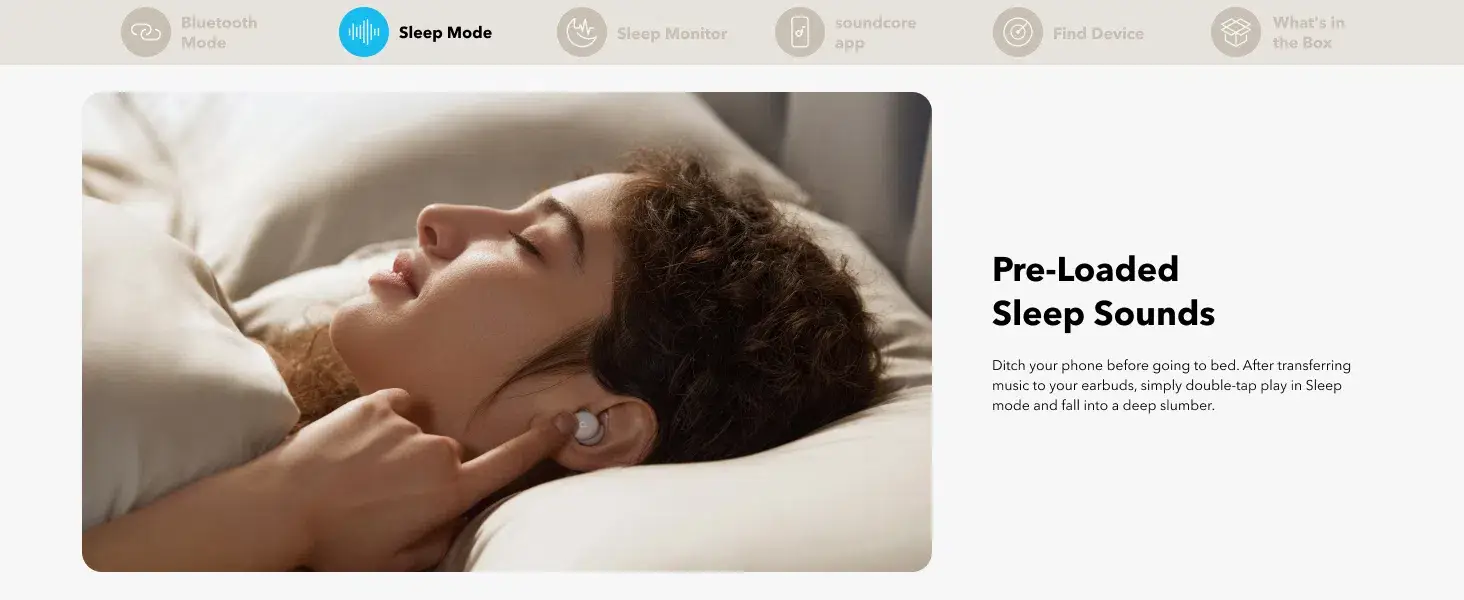 Anker Soundcore Sleep A20 True Wireless Noise-Isolating Sleep Earbuds