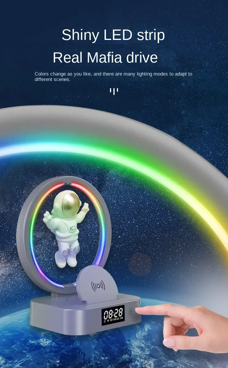 Magnetic Levitation Astronaut Bluetooth Speaker with 360° Floating Sound