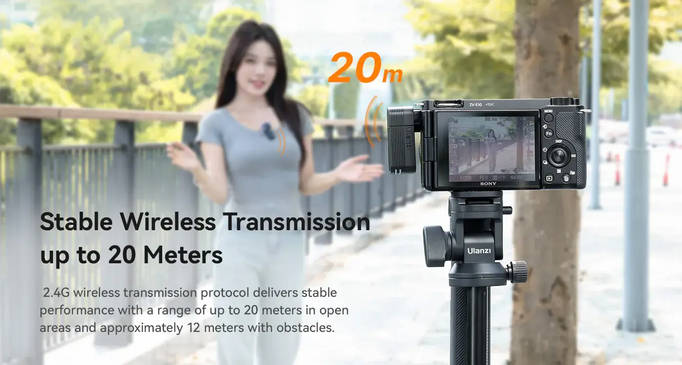 Ulanzi A100 Dual Wireless Lavalier Microphone System