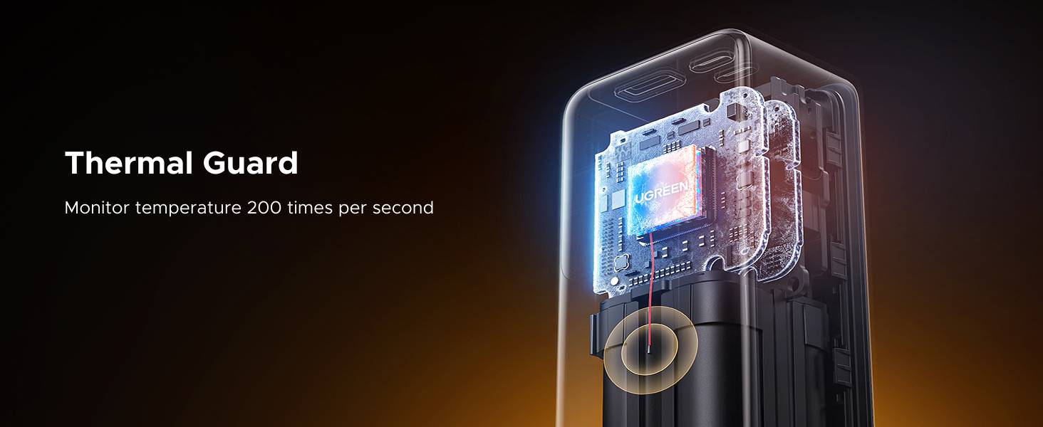 UGREEN Nexode 20000mAh 165W Power Bank with Built-in Retractable USB-C Cable