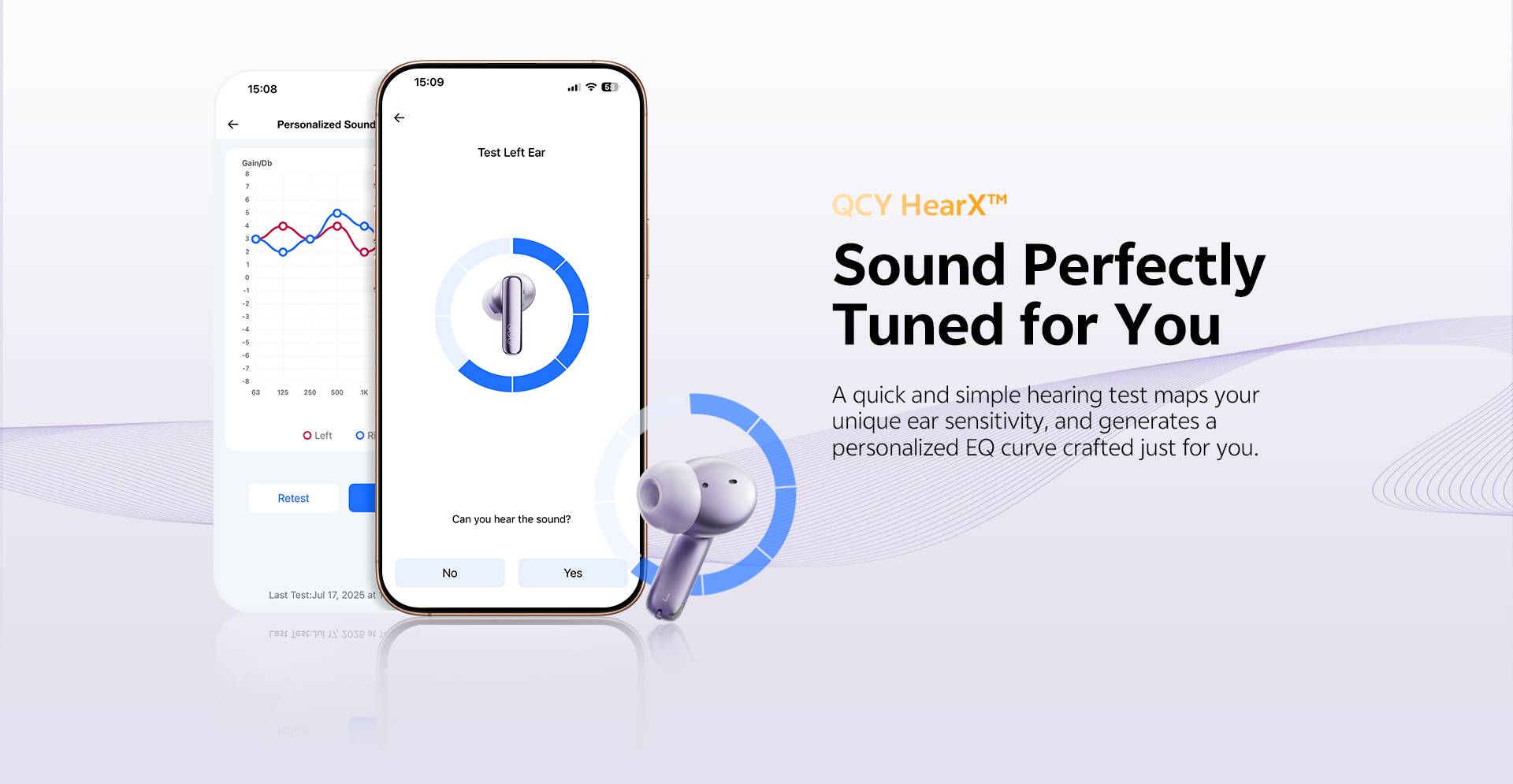 QCY MeloBuds N70 True Wireless Earbuds with 56dB Adaptive ANC & LDAC