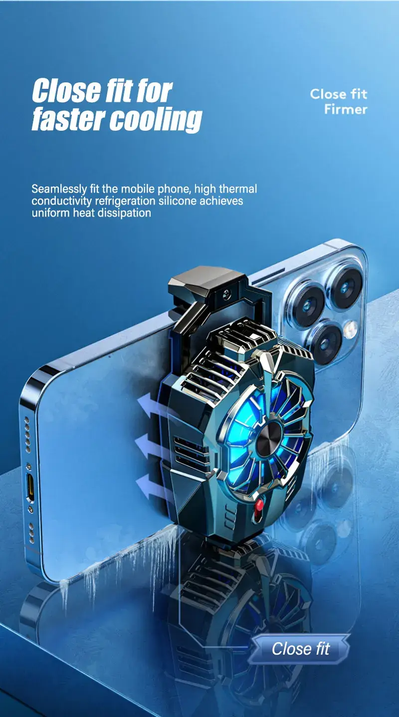 Coodio X20 USB-Powered Semiconductor Mobile Phone Cooler with Portable Radiator Fan