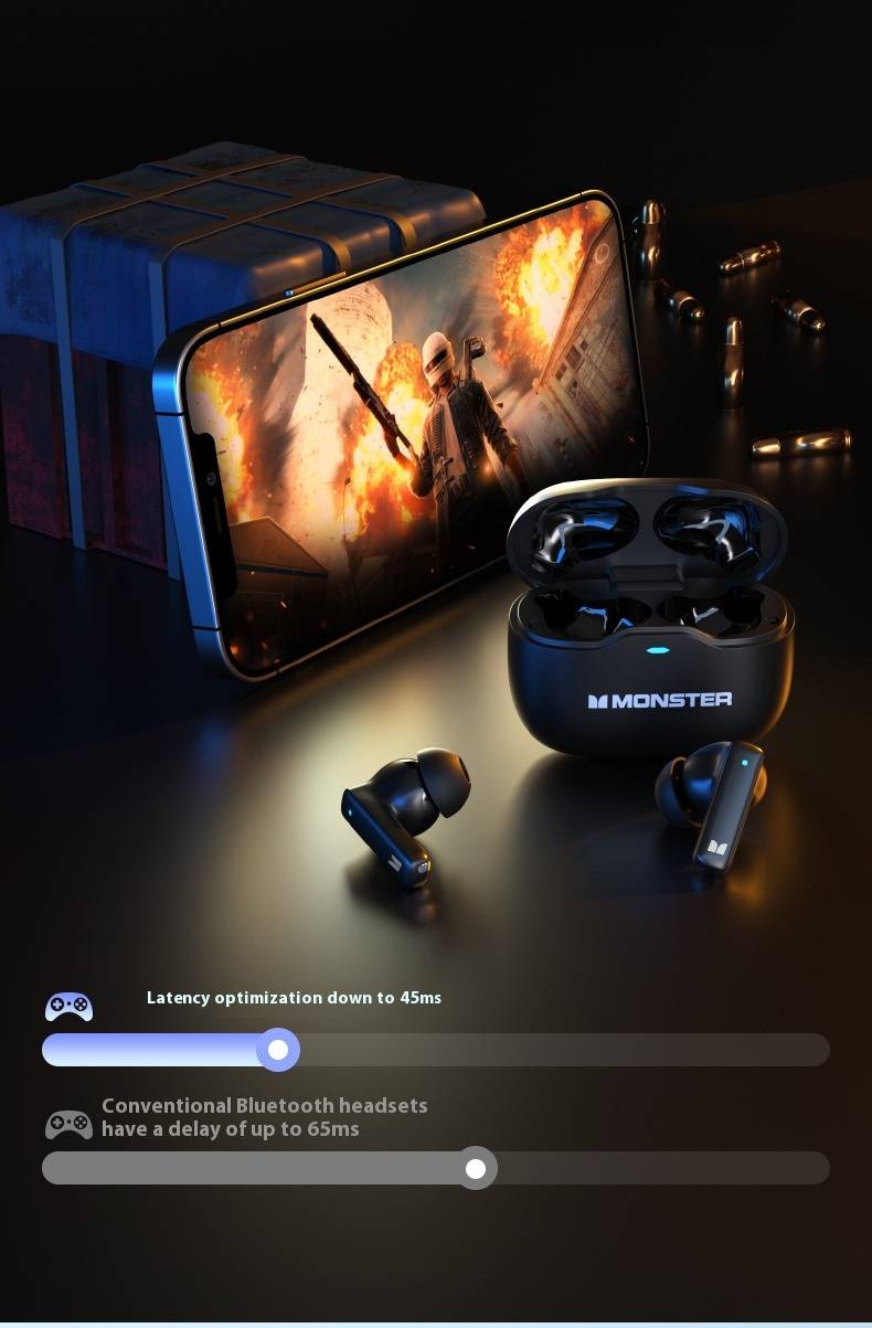 Monster Aura Fit GT17 ANC TWS Bluetooth Earbuds 