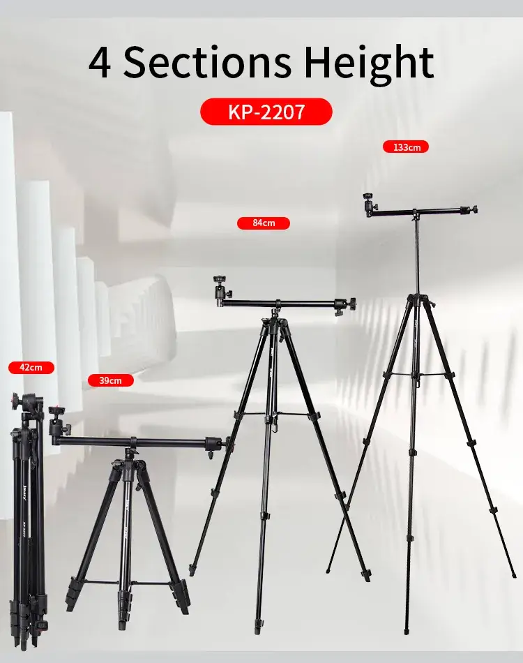 Jmary KP-2207 Portable Aluminum Alloy Tripod Stand