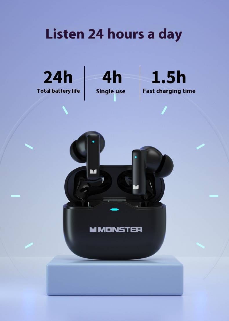 Monster Aura Fit GT17 ANC TWS Bluetooth Earbuds 