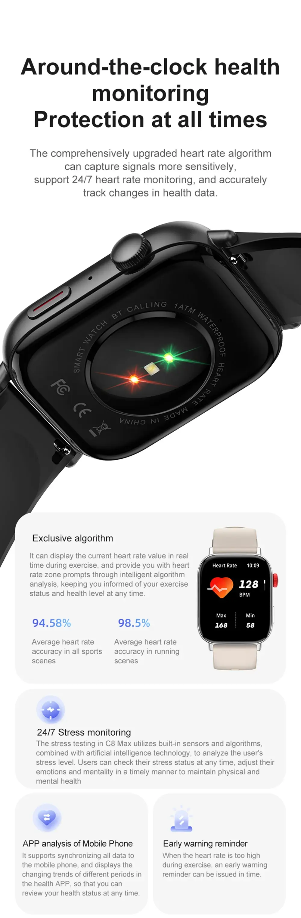 COLMI C8 Max Bluetooth Calling Smart Watch