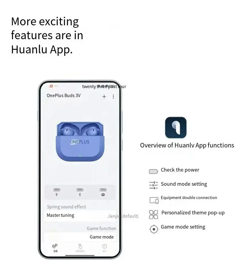 OnePlus Buds 3V 12.4mm True Wireless Earbuds with 3D Sound & AI Translation