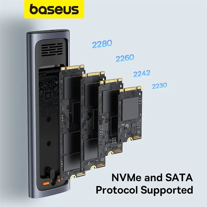 Baseus FlyJoy Series SSD Enclosure (M.2 NVMe and SATA)