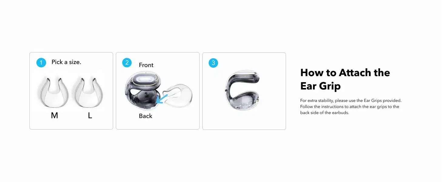 Anker Soundcore C30i Transparent Open-Ear Clip-On Wireless Earbuds
