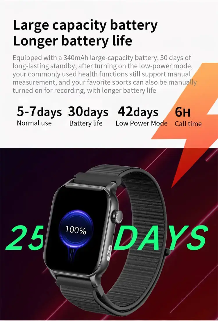 Valdus VS40 Pro AMOLED Smartwatch with Bluetooth Calling & Built-in Flashlight