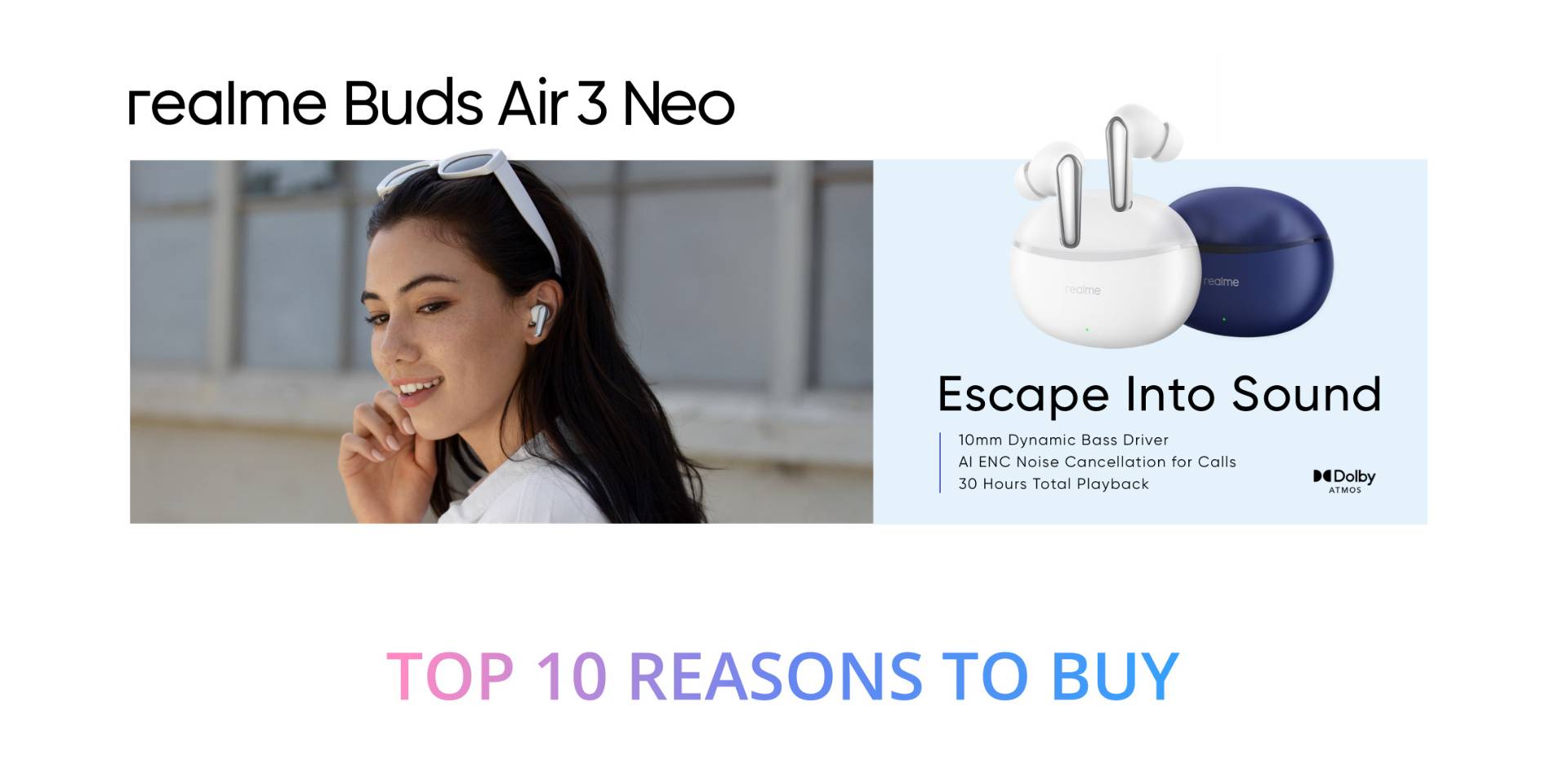 Realme Buds Air 3 Neo with Active Noise Cancellation