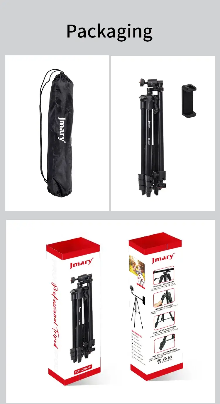 Jmary KP-2207 Portable Aluminum Alloy Tripod Stand