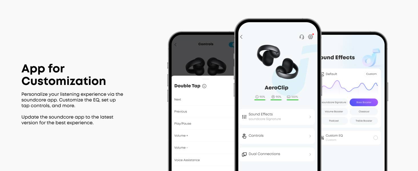 Soundcore AeroClip A3388 Open-Ear Clip-On Earbuds with AI Mics & Powerful Bass