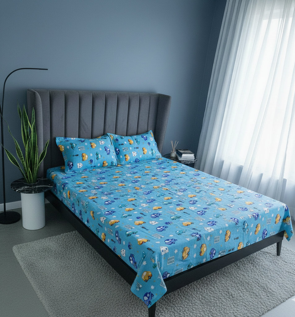 100% Twill Cotton King Size Bedsheet