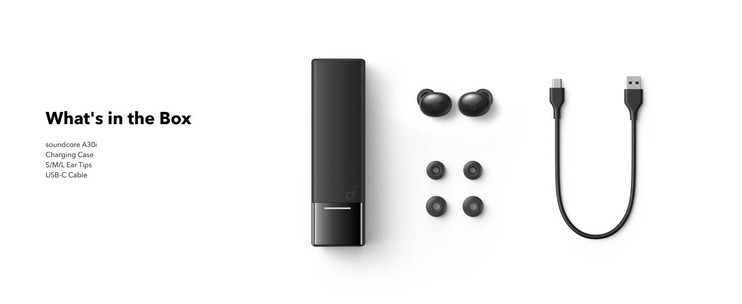 Anker Soundcore A30i Lipstick-Style Smart Noise Cancelling Wireless Earbuds