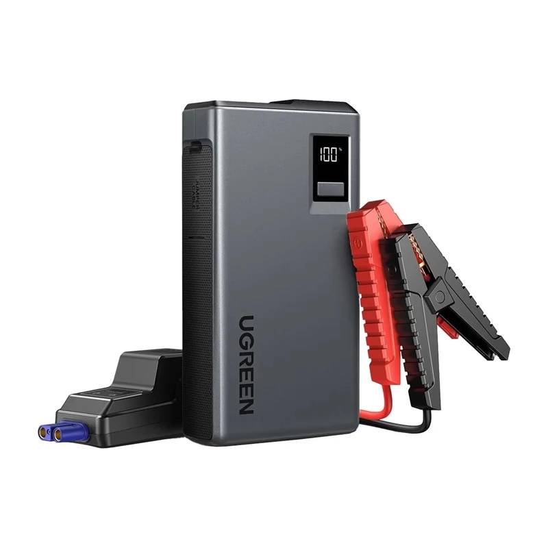 UGREEN 12000mAh 600A Car Jump Starter Power Bank with Digital Screen and LED Light