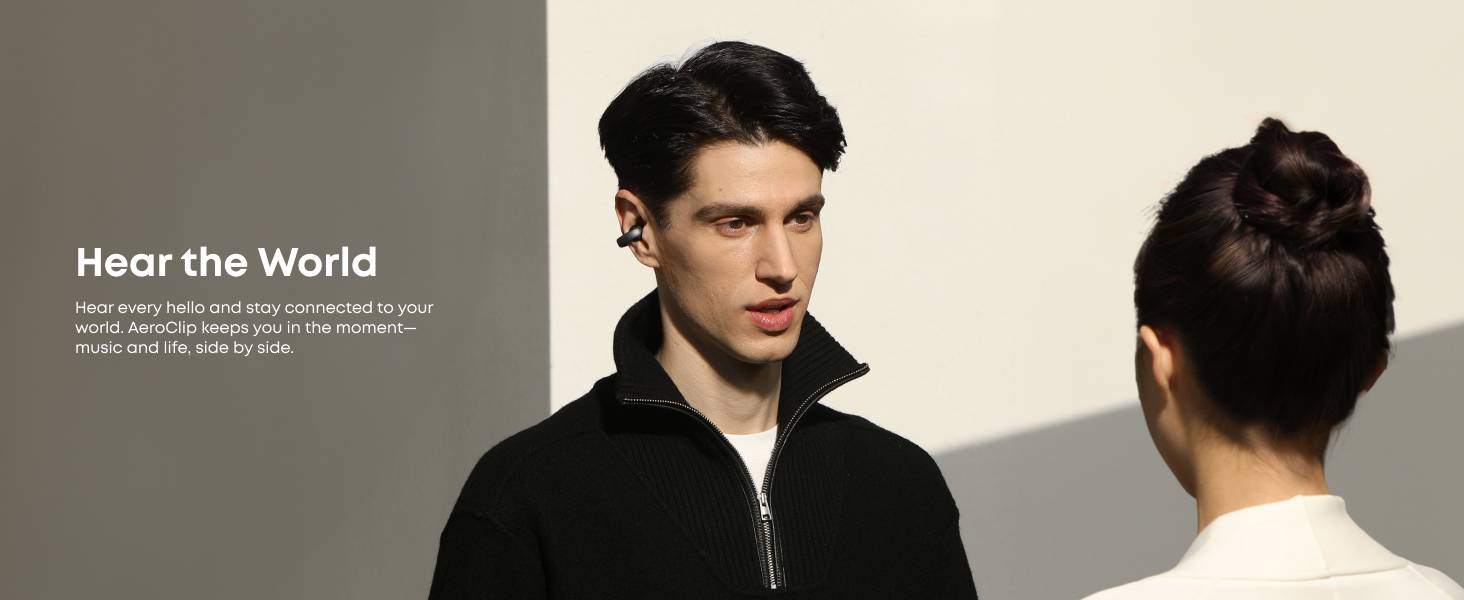 Soundcore AeroClip A3388 Open-Ear Clip-On Earbuds with AI Mics & Powerful Bass