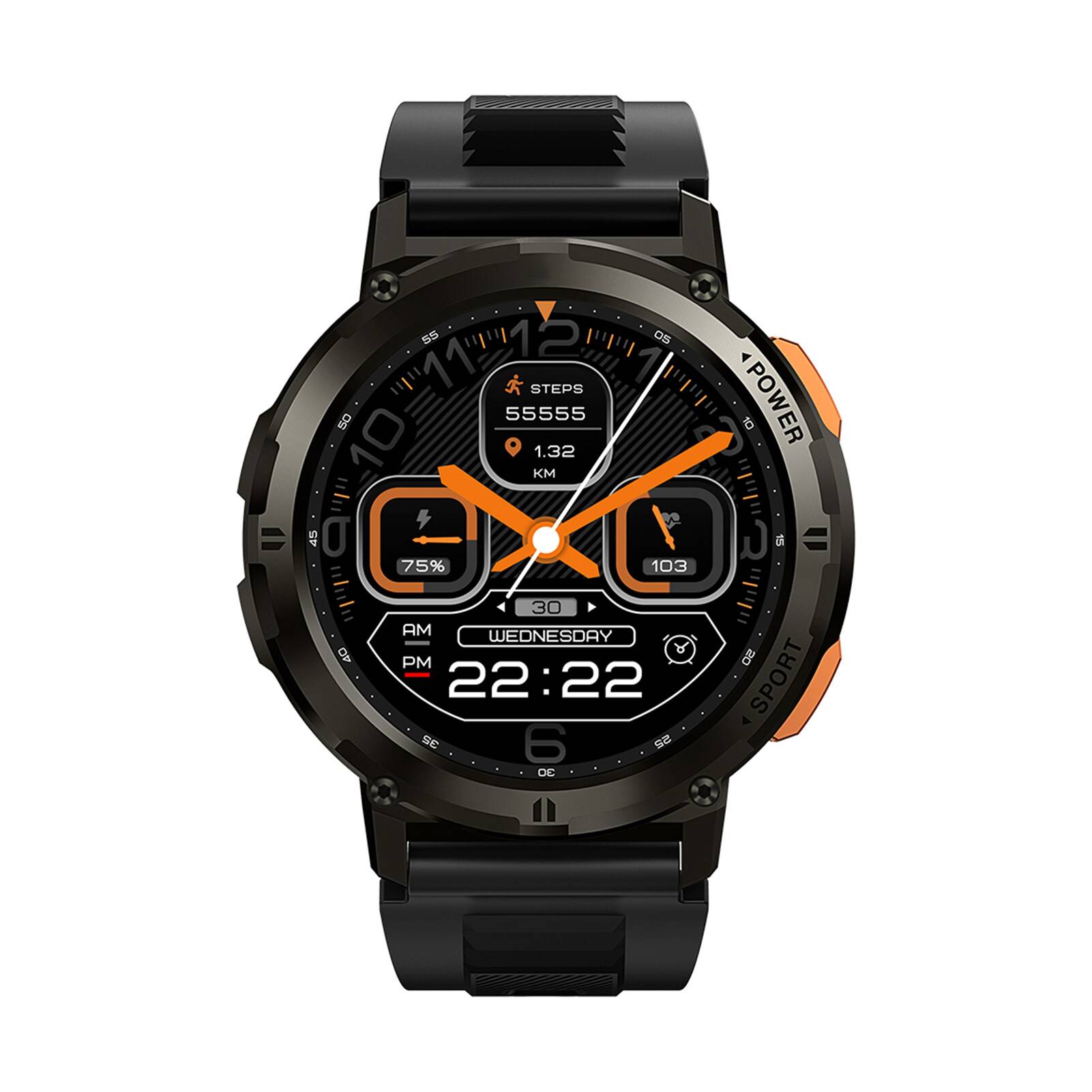 KOSPET TANK T2 Rugged Smartwatch with AMOLED Display and Military Grade Durability