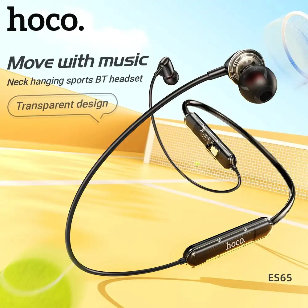 Hoco ES65 Transparent Wireless Neckband Earphones