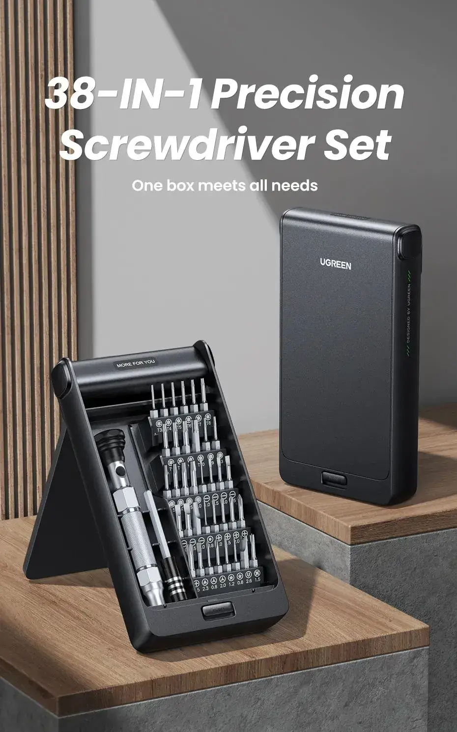 UGREEN UT110 38-in-1 Universal Precision Magnetic Screwdriver Set 15354