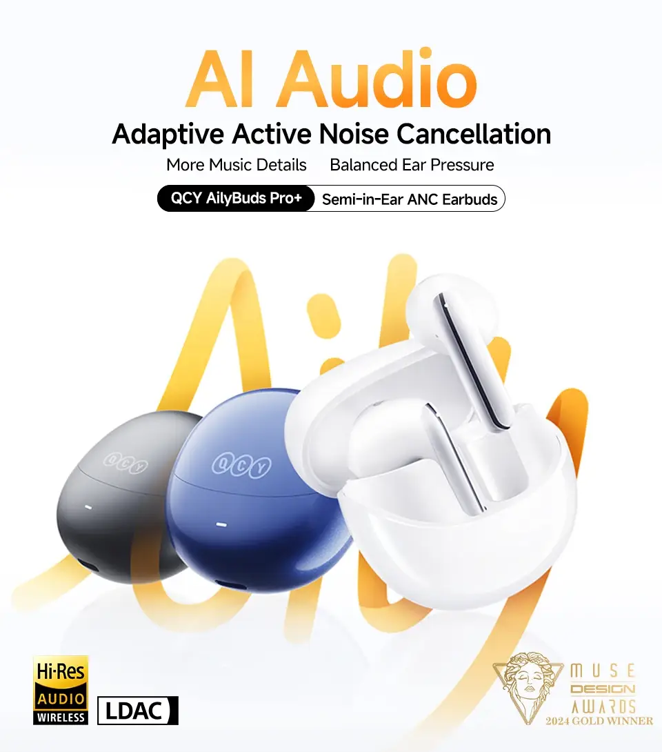 QCY AilyBuds Pro+ LDAC Hi-Res Wireless Earbuds