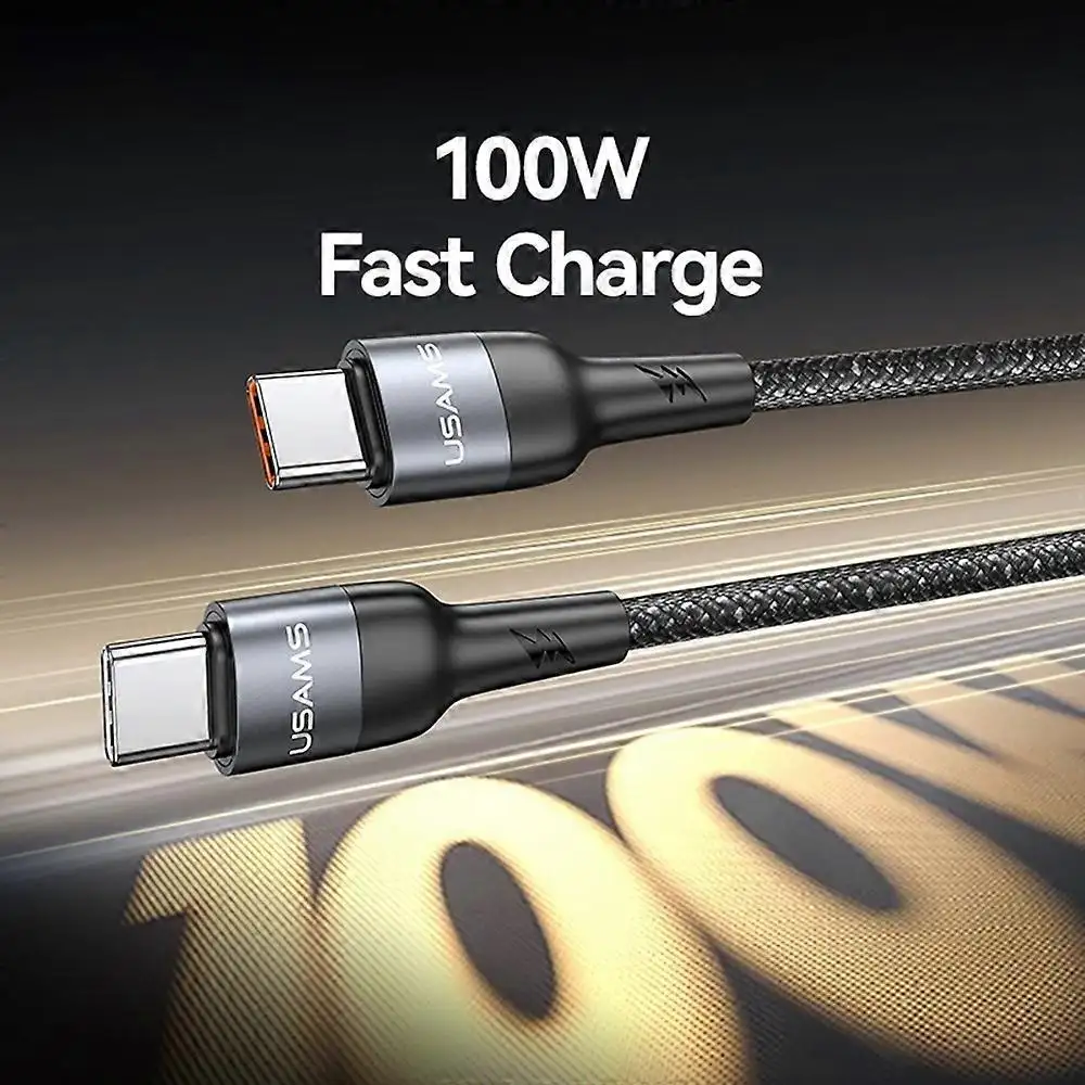 USAMS SJ759 U89 100W Fast Charging Cable with Built-In Massager