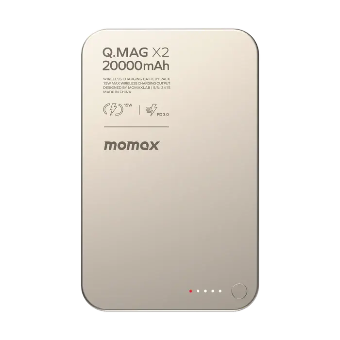 Momax Q.Mag X2 Ultra-Capacity Magnetic Wireless Power Bank with 15W Fast Charging