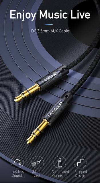 Mcdodo CA-6640 3.5mm Male to Male AUX Audio Cable 1.2 Meter