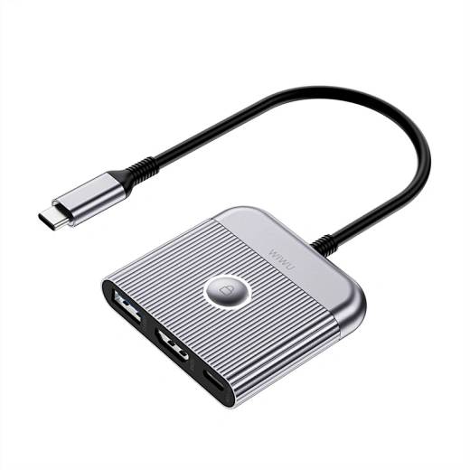 WiWU HB002 3-in-1 Travel USB-C Hub and Docking Station WiWU HB002 3-in-1 Travel USB-C Hub and Docking Station