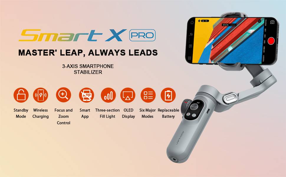 Aochuan Smart X Pro 3-Axis Gimbal Stabilizer for Smartphones