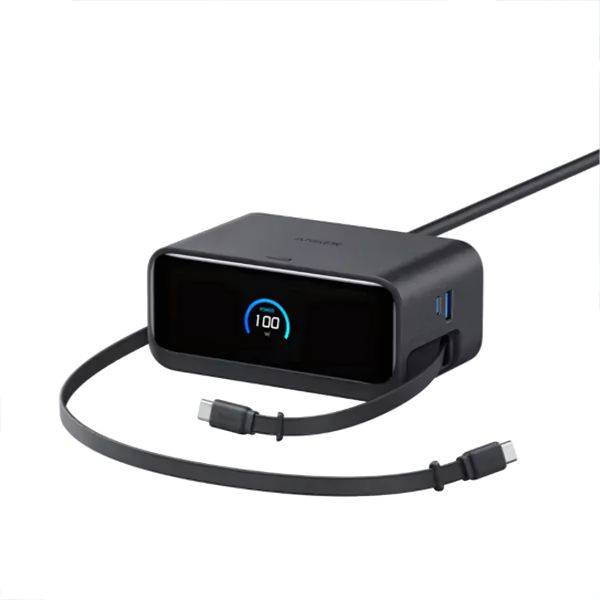 Anker Nano A91C8 100W 7-in-1 Desktop Charger with Retractable USB-C Cable