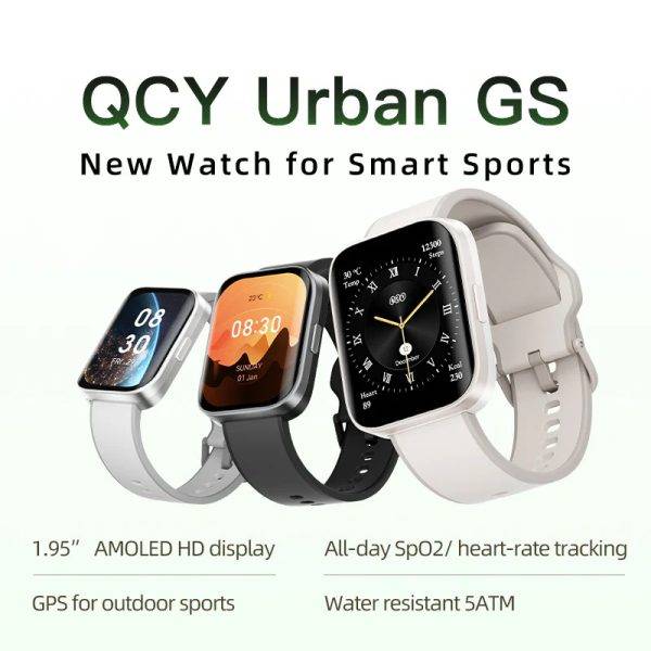 QCY Urban GS Smartwatch Stylish AMOLED Display & Bluetooth Calling