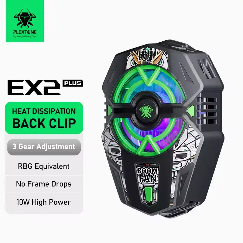Plextone EX2 Plus RGB Magnetic Radiator Phones Cooling Fan