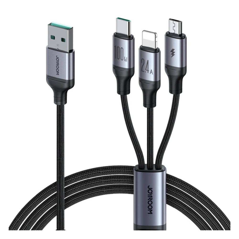 Joyroom S-A21 Speedy Series 100W 3-in-1 Fast Charging Cable 1.2m